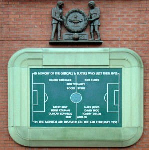 Munich Memorial Plaque outside Old Trafford Stadium. © Matanya, 2006
