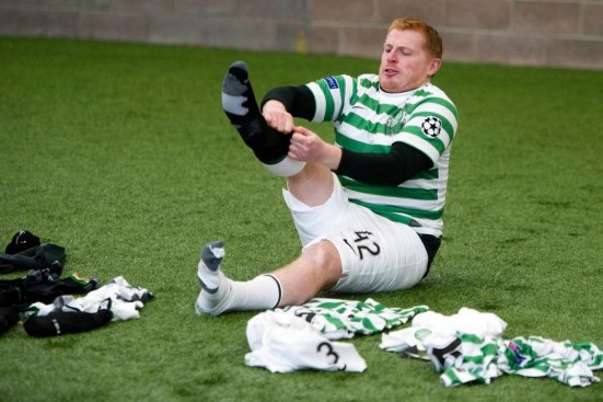 Neil Lennon takes part in challenge for Red Nose Day