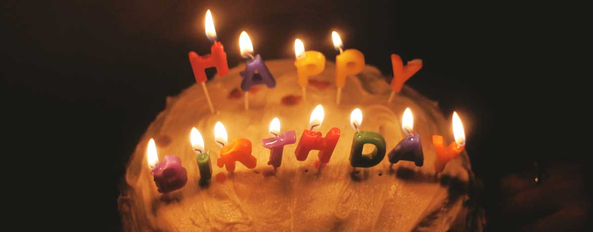 happy birthday cake candles